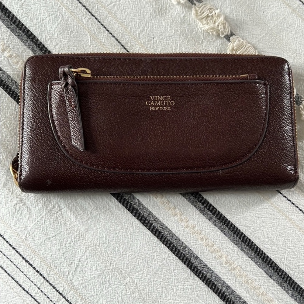 Vince Camuto Brown Leather Wallet